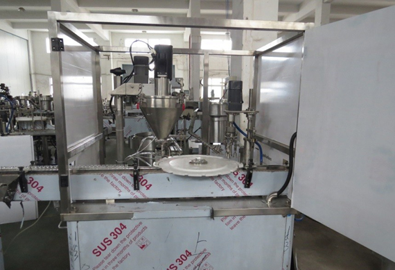 factory price automatic screw powder bottle filling machine