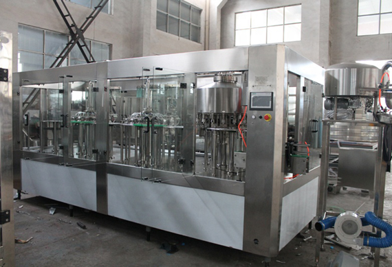 Pure water and beverage production three in one filling machine