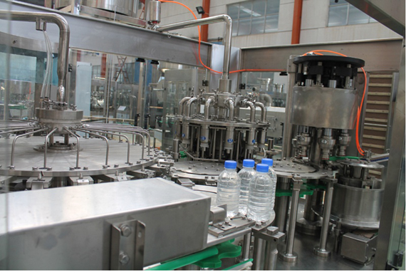 Pure water and beverage production three in one filling machine