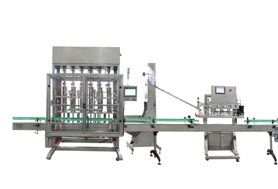 automatic lube oil bottle filling capping and labeling machine