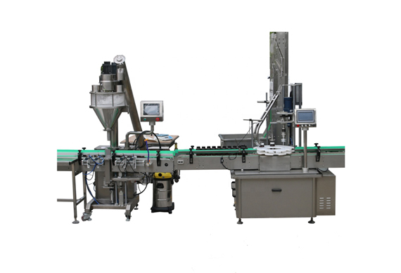 automatic single auger filler capper and labeling machine WITH GMP