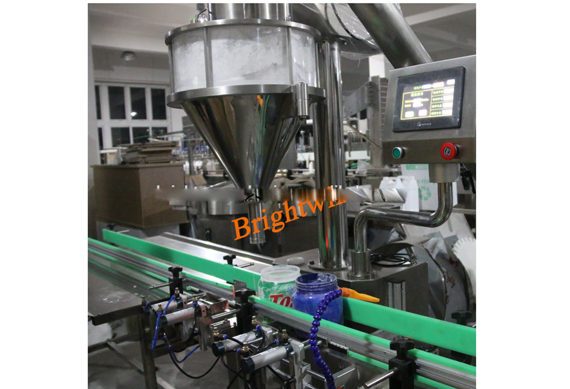 automatic single auger filler capper and labeling machine WITH GMP