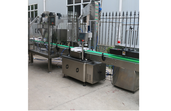 automatic spirulina powder bottle filling and capping machine