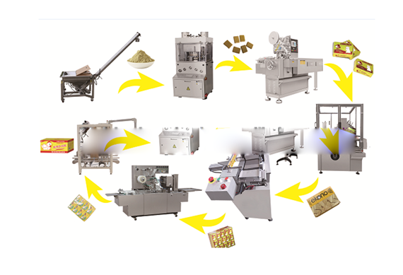 China Manufacturer cube de bouillon marque populaire en espagne bouillon cube machine bouillon cubes machine