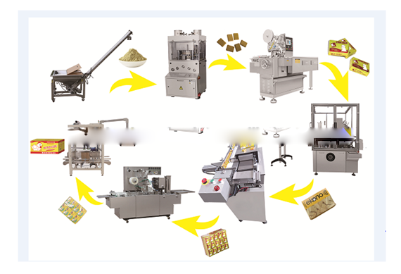 China Manufacturer cube de bouillon machine de presse machine bouillon seasoning cube full automatic