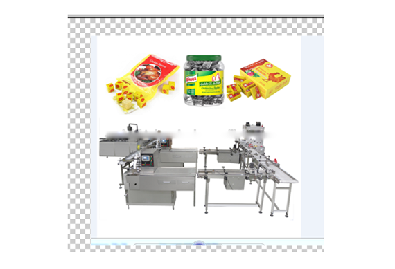 China Manufacturer cube spice production line cube de poulet 3d box cellophane wrapping machine