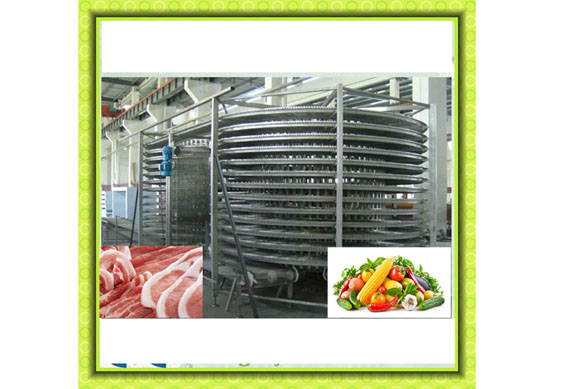 See larger image Quality Fast Frozen Machine Green Soy Bean Spiral Quick Freezing Machine fluidized quick freezing machine