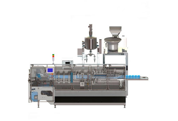 Soda water breath frozen self-supporting bag filling capping machines