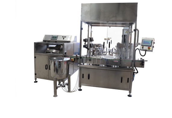 Automatic small scale glass bottle filling capping machine for vial perfume bottle