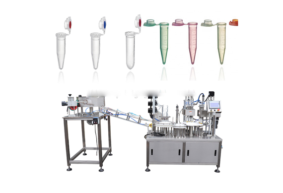 Automatic small bottle volume ELISA reagent filling capping machine