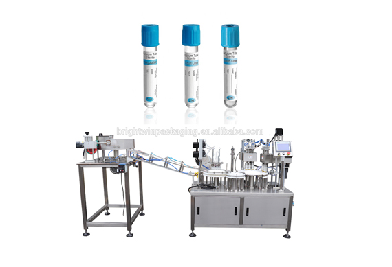 Automatic Chemiluminescence detection reagents test tube filling and capping machine