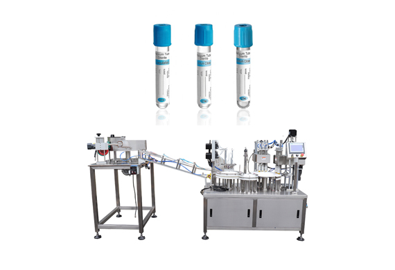 automatic Rice nutrient solution reagent test tube filling and capping machine