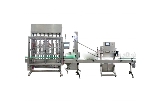 Automatic bottle filling machine for ketchup