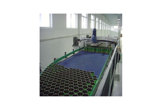 commercial canned tuna in oil processing line