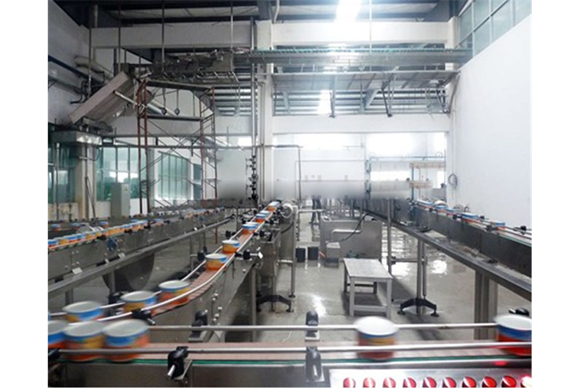 complete mackerel fish in oil canning line