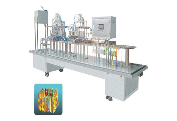 Stainless steel soft pouch filling machine