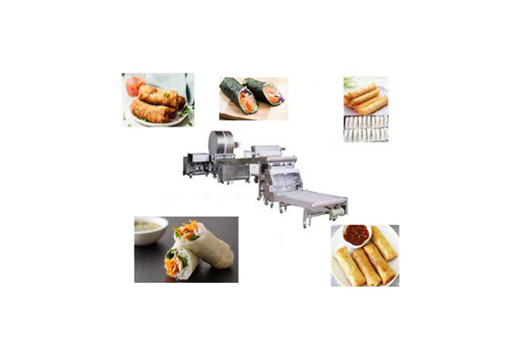 spring roll making machine Best Selling Automatic Spring Roll Skin Making Machine