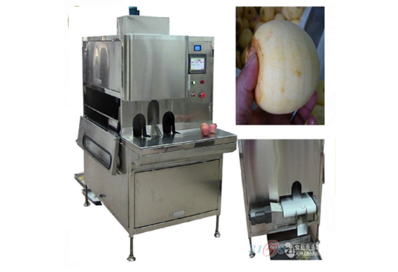 mango peeling and slicer machine