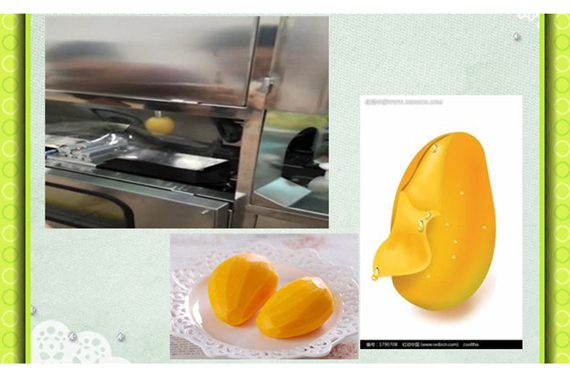 mango peeling and slicer machine