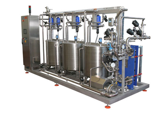 CIP system for beverage plant