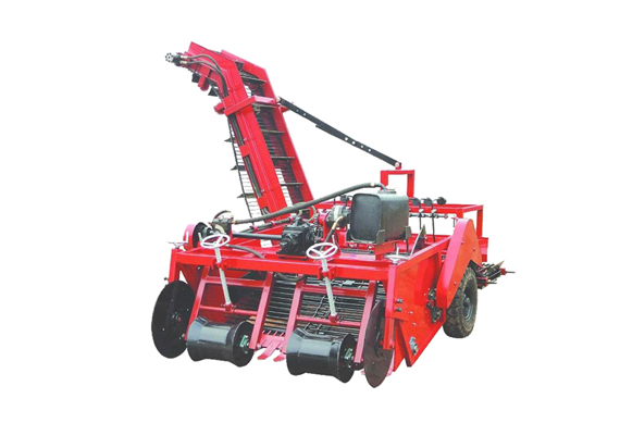 with picking equipment tractor mounted potato onion shallot garlic harvester