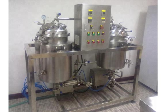 Batch type milk juice pasteurizer