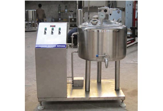 Batch type milk juice pasteurizer