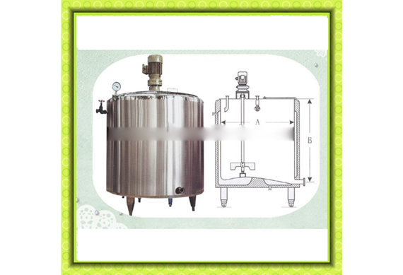 milk cooling and heating tank