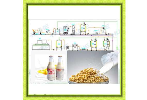 Soya Milk Production Line/Commercial soybean milk making machine