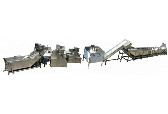 Fully automatic frozen potato chips crisp french fries machine production line