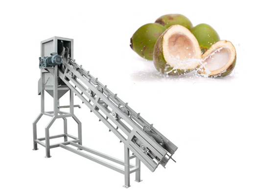 coconut cutting machine for coconut water processing