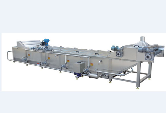 Fruit cleaning processing line waxing drying sorting machine