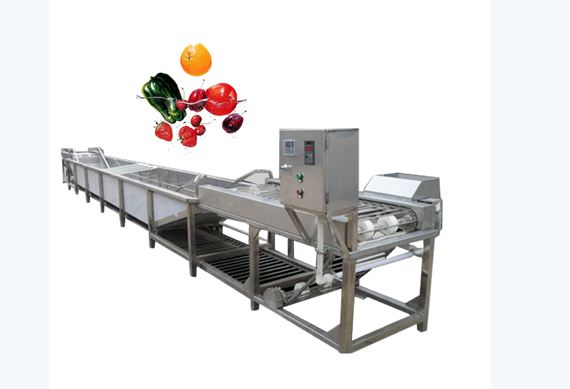 fruit and vegetables ultrasonic washer industrial