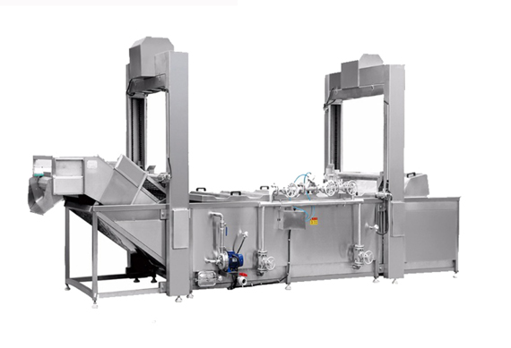 washing, cutting, blanching machine for fruit and vegetable processing line