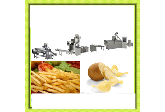 Stackable potato chips production line/stackable potato chips production machine