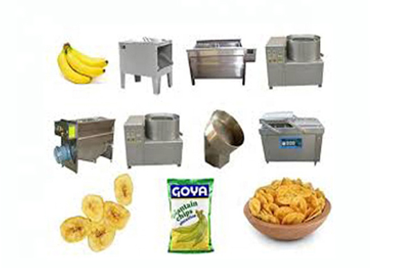 Dried banana plantain chips packaging