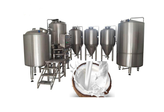 commercial small coconut milk bottling plant