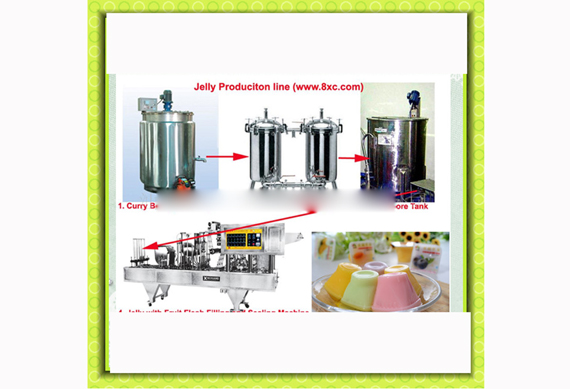 complete jelly / pudding snacks production line