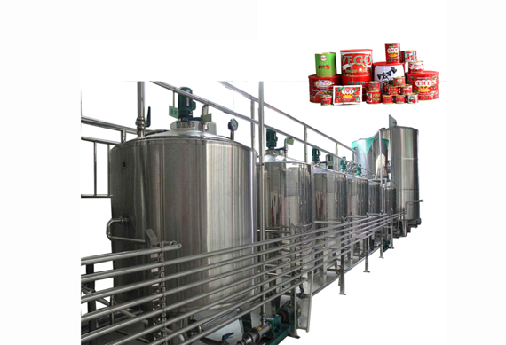 small scale industrial tomato sauce processing machine