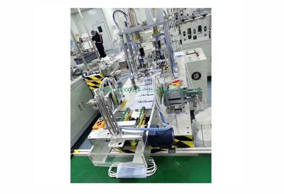 Fully full automatic three layer disposable mask machine