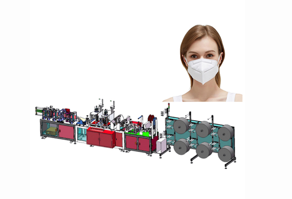 Full automatic n95 respirator mask making production machine