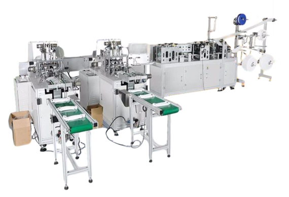 Semi automatic mask production machine