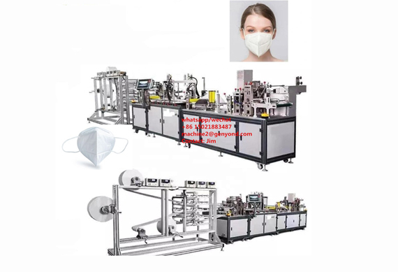 Full Automatic Flat Medical/Surgical Mask Three Layers Type Mask Making Machine