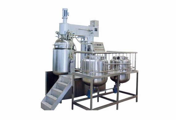 Cosmetic cream vacuum emulsion machine / shaving cream high speed mixer