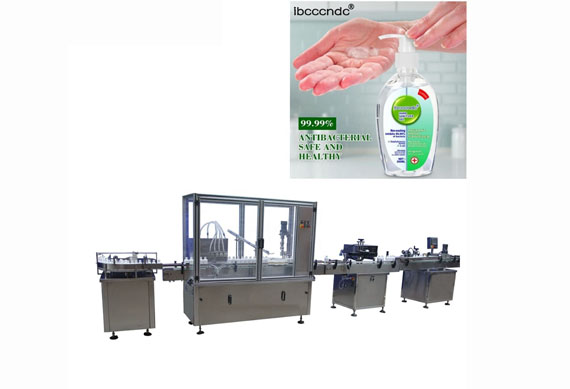 Industries alcohol free hand sanitizer liquid/ gel filling machine