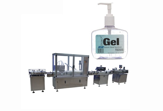 Industries alcohol free hand sanitizer liquid/ gel filling machine