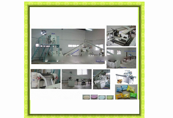 Commercial laundry bar soap processing plant / bar soap wrapping machine