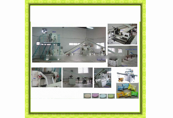 Small size toilet soap processing plant