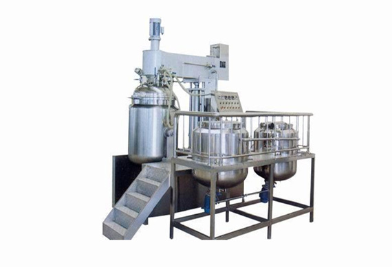 Cosmetic vacuum mixing machine / body lotion high speed mixer / facial cream vacuum homogenizer