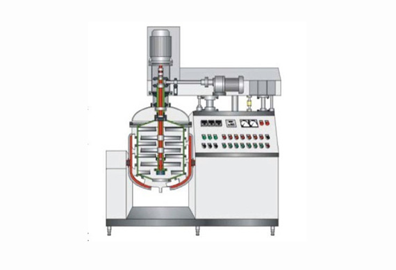 Shaving cream vacuum emulsifier / cosmetic cream vacuum homogenizer